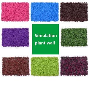 Decorative Flowers Artificial Plant Flower Milan Grass Wall Background Fake Lawn Wedding Decoration Home Decor Accessories Simulation