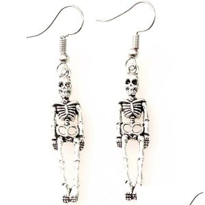 チャームパンクハロウィーンヴィンテージスケルトンSkl dangle dangle earrings for women Jewelry Partyギフトドロップ配達DH2V1