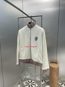 23SS designer women's jacket anime Kawaii series plain knit zippered jacket jacket retro style sportswear trench coat