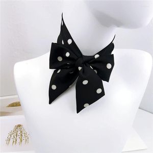 Scarves Plaid Dots Women Men's Tie Cotton Line Business Neck Scarf For Bow Narrow Hairbands Bag Ribbons 5CMX90CM