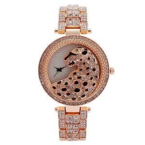 Orologi da donna Fashion Full Diamond Leopard Orologio da donna 220722