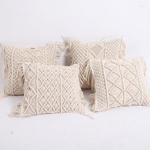 Decken 45x45cm Retro Boho handgemachte Blume Sofa Kissen Matte Kissen Schlafzimmer Wohnzimmer Kind Kinder Mädchen Geschenk Handwerk Decke