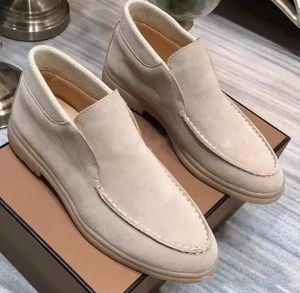 Lp piana açık yürüyüş süet sıradan ayakkabılar ayak bileği botları moda kadınlar erkekler yürüyüş flats klasik kısa boot unisex elbise ayakkabı fabrika için