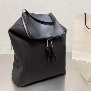 Designer-Taschen-Rucksack für Damen, echtes Leder, klassische Mode, Rucksack für Herren, einfarbig, große Kapazität, Reißverschluss, Büchertasche