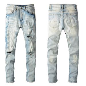 Джинсы женские джинсы для мужских дизайнерских джинсов джинсы на молнии джинсы Men Men Skinny Pants Elasticit Cotton Fashion Jeans Men Men Cargo Bink
