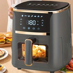 6L 1200W Smart Air Fryer - Achieve Healthier Crispy Meals with Easy-to-Use Low-Fat Cooking Technology