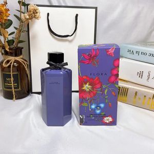 Parfymer dofter för kvinnor flora spray 100 ml edt parfum klassisk naturlig kvinnlig långvarig doftköln för gåva 3.3 fl.oz eau de toalett grossist