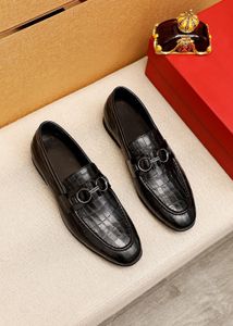 2023 Herr Designer Dress Shoes Handmade Wedding Business Formal Snakesskin Flats Man Brand Casual Outdoor Loafers Storlek 38-45