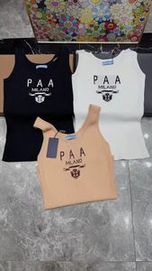 Women Designer Tanks List Swetery swobodne dzianinowe szczupłe kamizelki dzianiny styl mody