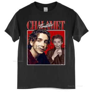 Мужские футболки Trimothee Chalamet 90S Vintage Unisex Black Tshirt футболка мужская футболка хлопковая футболка мужчина летняя модная футболка евро-размер J230724