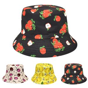 Surfing Hats for Men Fruit Pattern Printed Sun Shade Fisherman Hat Outdoor Sun Shade Basin Hat Hat Modern