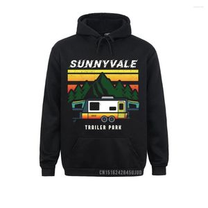 Men's Hoodies Funny Design Trailer Park Sunnyvale Lovers Pullover Hoodie 2023 Discount Men's Sweatshirts Father Day