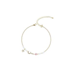 Charm Bracelets Classic Star Moon Bracelet Korean Female Jewelry Students -Friend Dream Colorf Stone Fashion Drop Delivery Dhsxn