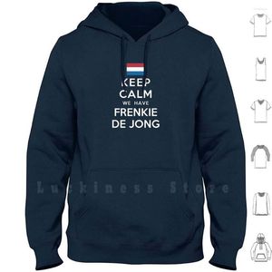 Men's Hoodies Keep Calm We Have Frenkie De Jong Long Sleeve Holland Oranje Duch Footballer Netherlands Nederland