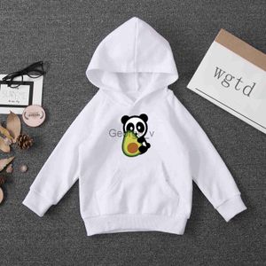 Hoodies Sweatshirts Kinder Hoodies Panda Avocado Kleinkind Winter Warm Hoodie Kind Weihnachten Teenager Jungen Mädchen Cartoon Baby Sweatshirt Casual Pull J230724