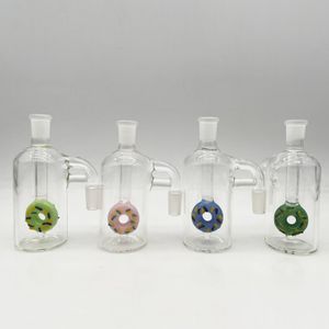 High Quanlity Commercio all'ingrosso 14mm 5 pollici 90ﾰ Donut Ash Catcher Glass Bong Accessori