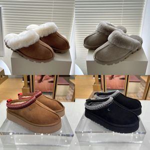 المصمم أفخم النعال الأسترالية منصة النعال UG Scuffs Wool Sheepskkingold Fur Leather Sheep Classic Grand Womens Dark Womens خارج النعال 10 أ