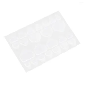 False Nails 10 Sheets Glue Nail Sticker Adhesive Tabs Transparent Flexible Double Side Toe Stickers For Manicure Tool