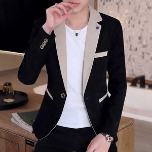 Men's Tracksuits 2023 New Autumn/Winter Solid Color Casual Small Wear Men's Korean Slim Fit Trend Small Wear Jacket Spring/Summer Trend Z230724