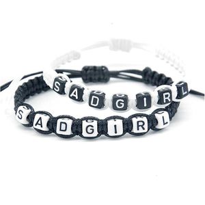 Charm Armbänder 1 stücke Unglücklich Trauriges Mädchen Handgemachte Seilkette Unendlich Anpassen Größe Für Mädchen Freunde DIY Perlen Schmuck Geschenke Drop Liefern Dhbth