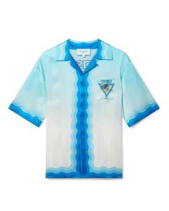 Casablanca Button Up Рубашка Hawaiian рубашка в стиле бутик -бутик -рубашка7 красочные шоколадные рубашки с коротким рукавом