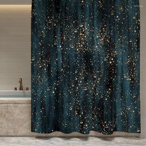 Shower Curtains European And American Gold Digital Printing Polyester Waterproof Curtain Bathroom