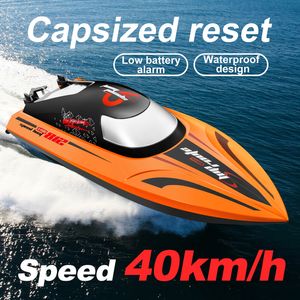 Electricrc Boats 812 RC Łódź 24 GHz 40 kmh Highspeed pilot Remote Control Racing Reatboat Speed ​​Water Prędkość Wytrzymałość 25 minut dla dzieci Modelka 230724