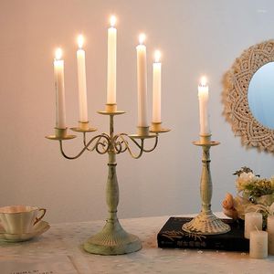 Candle Holders Stand Holder Table Wall Sconce Classics Metal Vintage Chandelier Bougeoir Living Room Decoration