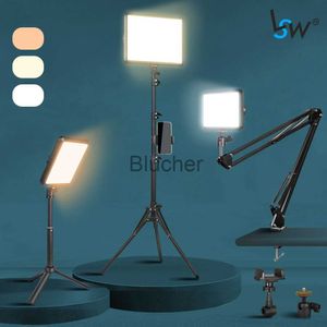 Selfie Lights LED -fylld belysning Fotografi Ljussats med stativ Desktop Arm för videoinspelning Makeup Selfies Live Streaming Photo Studio X0724