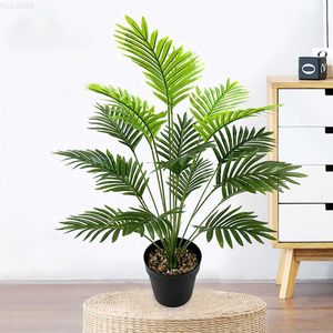 Objetos decorativos Estatuetas Grandes Plantas Tropicais Artificiais Falsa Árvore Plástico Folhas Ramos Para Casa Jardim Casamento Escritório Decoração Planta Verde L230724