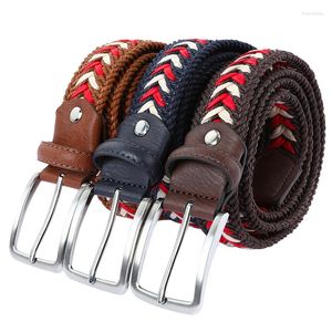 Cinture Fashion Unisex Belt Trend Design Wax Rope Weave Uomo Pin Buckle Outdoor Giovani e donne Ventilazione Jeans