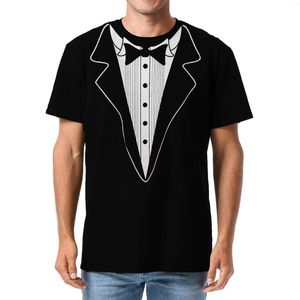 Herren-T-Shirts, Smoking-Hemd für Männer, Anzug, T-Shirt, Tux-Grafik, Sommer-T-Shirt, lustige Kleidung, 3D-gedrucktes Kostüm-T-Shirt, übergroßes O-Ausschnitt-Oberteil