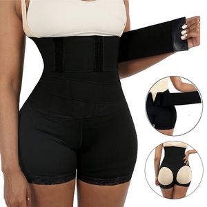 Vita Tummy Shaper Vita alta Trainer Pantaloncini Tummy Control Butt Lifter Shaper Mutandine Cintura avvolgente Guaina dimagrante donna pancia piatta Fajas Shapewear 230720