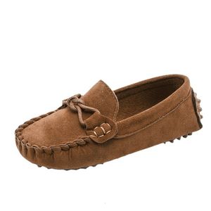 Flat Shoes Spring осень детская обувь для мальчиков лоферы девочек Moccasins Slipon Shoes Flat Sneakers Kids Flat Casual Shoes Size 2135 230721