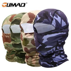 Cycling Caps Masks Summer Tactics Balaclava Full Face Scarf Headwear Hiking Travel Air Gun Camouflage Military Bicycle Hunting Painted Sun Hat Men's 230720