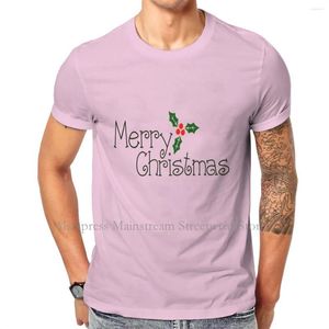 Moletons masculinos Very Merry Christmas Sticker T Shirt Classic Alternative Large Crewneck TShirt Harajuku Men's Streetwear