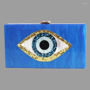 Evening Bags Marble Acrylic Vintage Women Messenger Evil Eye Clutch Party Prom Handbags Wedding Wallet