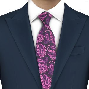 Laços Laço LYL 8CM Roxo Gravata Paisley High End Acessórios de Negócios Homem Fino Ternos de Casamento Gravata Elegante Para Cavalheiros