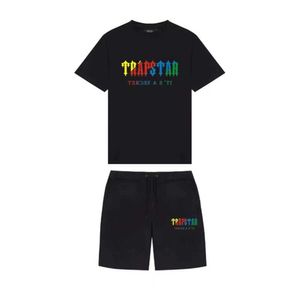 Marka Trapstar Giyim Tişört Trailsuit Setleri Harajuku Üstler Tee Komik Hip Hop Renk Tişört Plajı Plajı Sıradan Şort Hareket Mevcut 548ess
