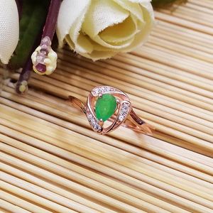 Cluster Rings LANZYO 925 Sterling Silver Emerald Gift For Women Jewelry GOCCIA D'ACQUA Fede nuziale Open Fine J040604agml