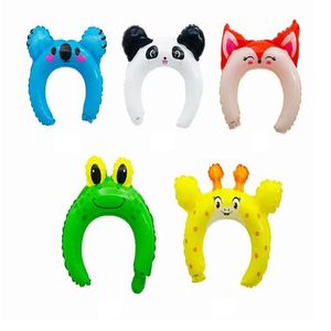 Cartoon Animal Headband Balon Balon Aluminium Balon Child Bunny Hair Hoop Toy Mała przyjęcie podarunkowe Dekoracja dorosłych i dzieci 253k