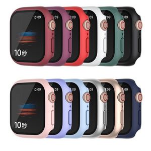 Protetor de tela de vidro temperado para Apple Watch 8 7 6 5 SE Ultra 49mm 45mm 44mm 3D Cover Bumpers PC Cover com pacote de varejo Frete grátis