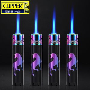 Original Clipper Unicorn Lighter Metal Windproof Butane Gas Lighter Jet Cigar Pipe Portable Inflatable Gadgets Smoking Accessories