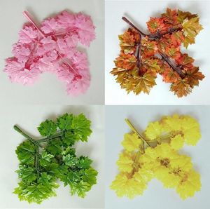 Decorative Flowers 12pcs 65cm 3 Head Artificial Maple Tree Leaves Branch For Plant Wall Background Wedding Home Al Office Bar