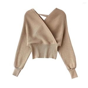 Kadın Sweaters 2023 Zarif Uzun Batwing Sleeve Kadın Kazak İyi Kalite Sonbahar Mavi Külot Kadın Örme Üstler Çekme Femme PZ3002