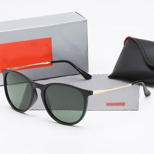 Óculos de sol de grife marca clássica Raa Baa luxo quadrados proibições lentes polarizadas óculos de sol masculinos femininos ray 4171 óculos de sol para masculino uv400 com cartão de pano de caixa
