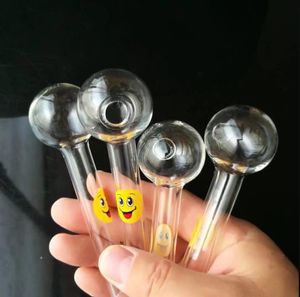 Glass Pipes Smoking blown hookah Manufacture Hand-blown bongs Cartoon Smiling Face Hot Pot