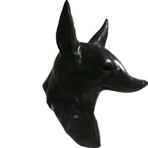 Maschera Anubis Maschera in lattice per adulti Egitto The Jackal God Costume Masqurade Halloween Cosplay Party Fancy Dress