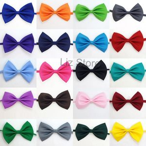 Adjustable Pet Dog Bows Tie Neck Accessory Necklace Collar Puppy Bright Color Pet Bows Dog Apparel Pet Supplies Mix Colors TH1008