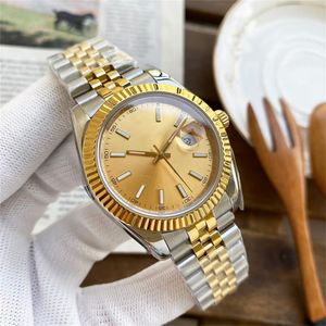 Luxury Classic Watchs Men Designer Day Date Watches Men Watches Mechanical Automatic Wristwatch Fashion Wristwatches 904l Rostfritt stål DateJust Movement